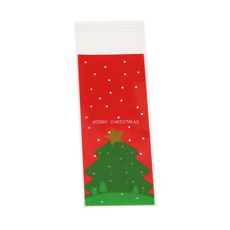 Wholesale 100PCS Long Baking Self-adhesive Bag Cookie Bag Biscuit Ziplock Bag